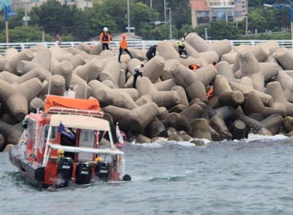 테트라포드 추락자 긴급구조