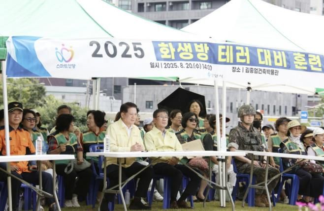 2025년 8월 20일 김중업건축박물관 화생방 테러 훈련