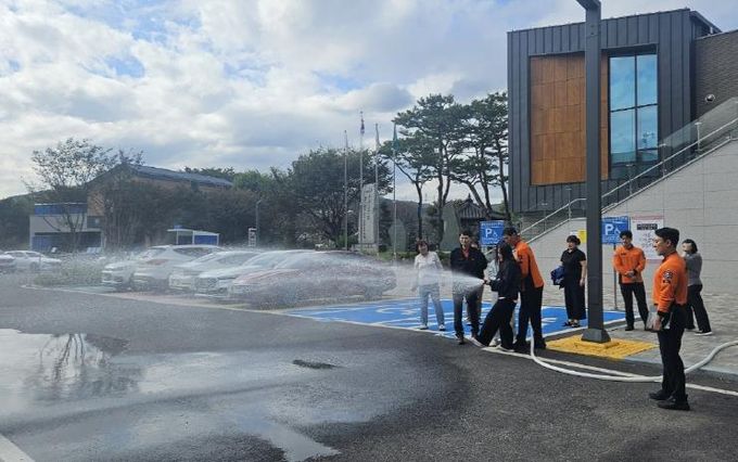 안성시 삼죽면 행정복지센터와 죽산119안전센터가 함께하는 합동소방훈련 및 중대산업재해 대응훈련 실시