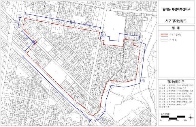원미동 재정비촉진지구 경계(안)