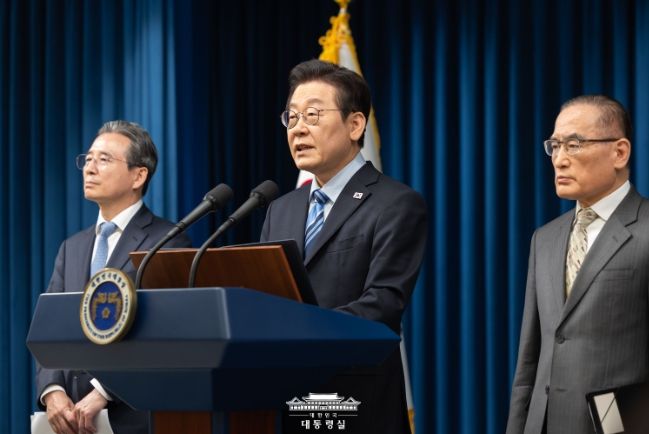 이재명 대통령 긴급 기자회견(대통령실)