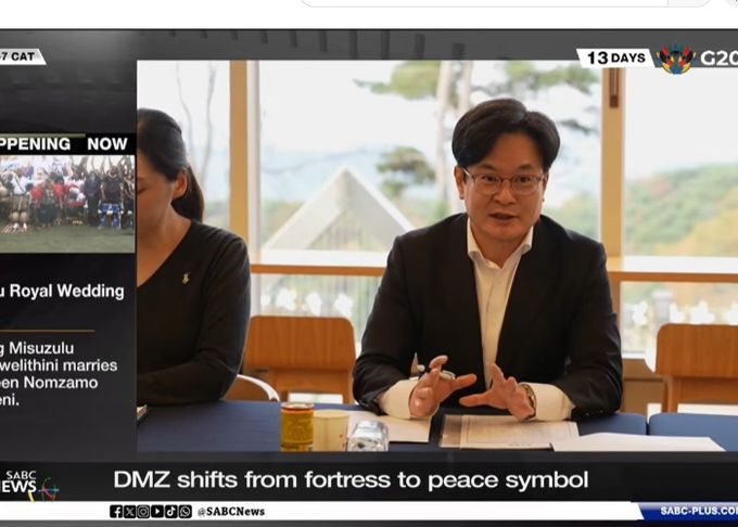 올해 11월 남아프리카공화국 SABC NEWS에 보도된 김병수 시장 인터뷰