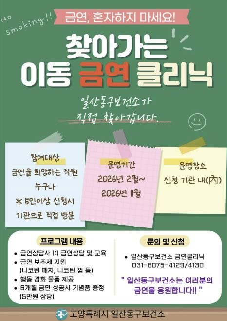 ‘찾아가는 금연클리닉’홍보문