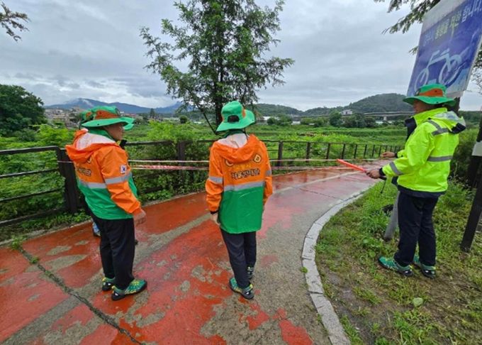 지역자율방재단 활동 모습